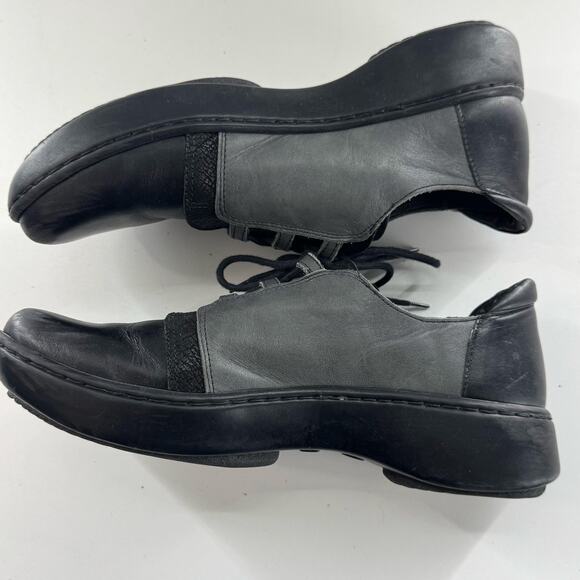 NAOT Riviera Two Tone Gray Black Leather Comfort Shoes Oxford Size 40 9/9.5 - Picture 5 of 9